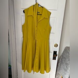 Button Up Belted Midi